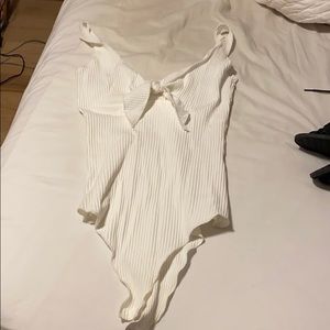 nasty gal tie front body suit